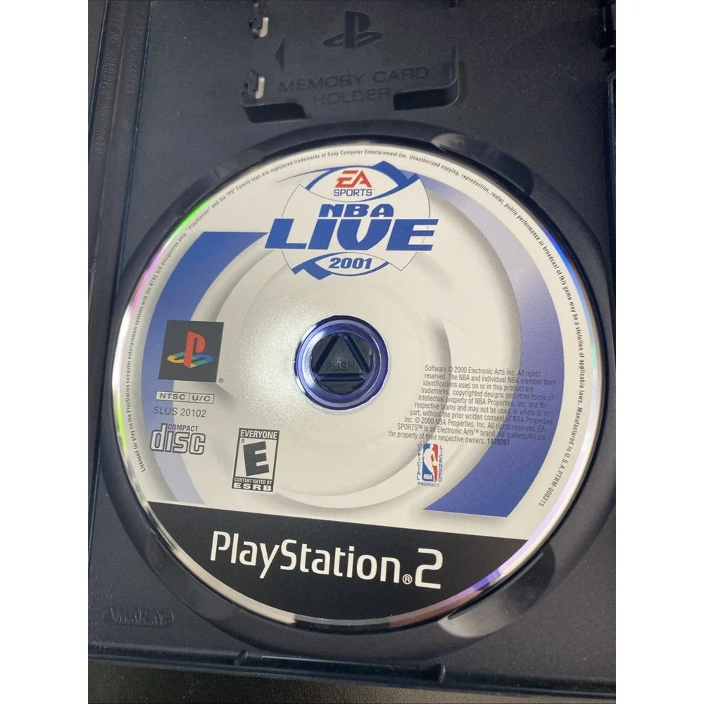 EA Sports NBA Live 2001 (Sony PlayStation 2, 2001) Complete Set, Manual & Disc